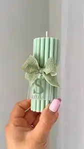 تزئین شمع برای هدیه