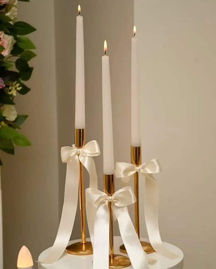 تزئین شمع در خانه
